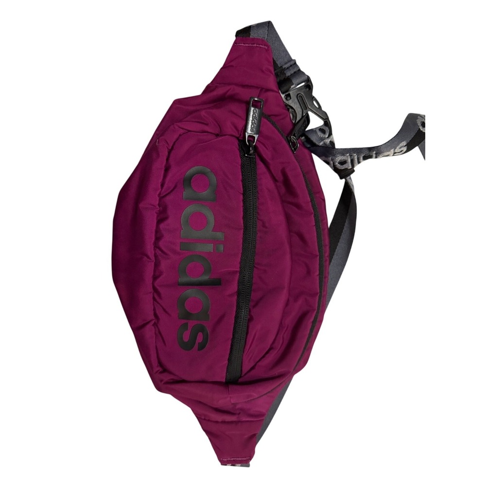 Adidas Fannypack pouch purse colorful purple/pink activewear lightweight travel - Picture 9 of 9